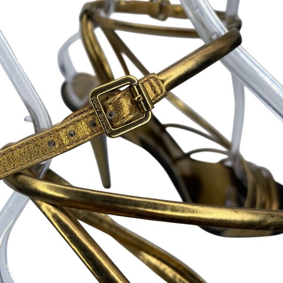 Tory Burch Hanni Bronze/Brown High heel sandal Women’s size 8.5 - Picture 10 of 12